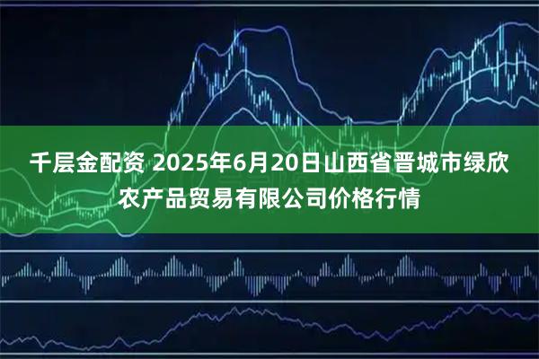 千层金配资 2025年6月20日山西省晋城市绿欣农产品贸易有限公司价格行情